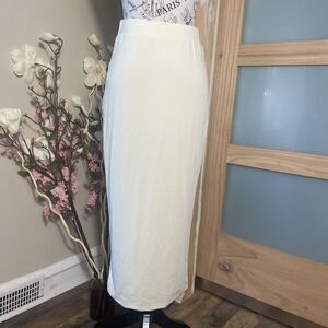 Meshki Basics Rylie Midi Skirt M Pencil Stretchy Boho Festival